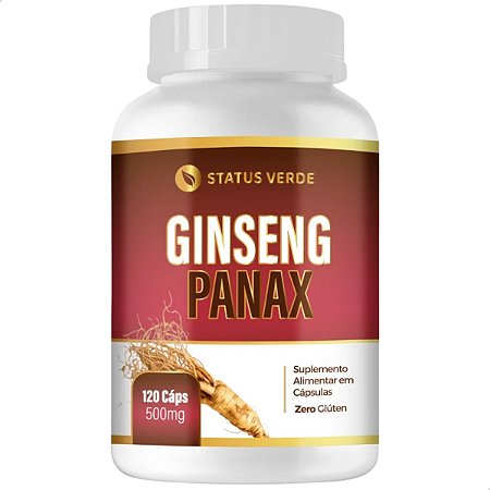 Ginseng Panax 120 Cáps - Status Verde