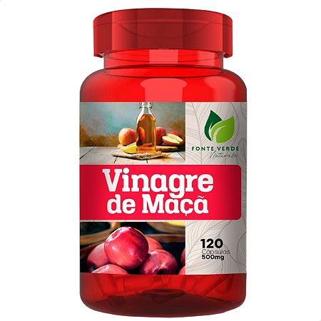 Vinagre de Maçã 120 Cáps - Fonte Verde