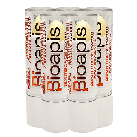 Kit 5 Manteiga De Cacau Com Própolis 3,5g - BIOAPIS