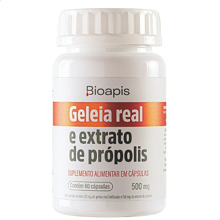 Geleia Real e Extrato de Própolis 60 Cápsulas - Minamel