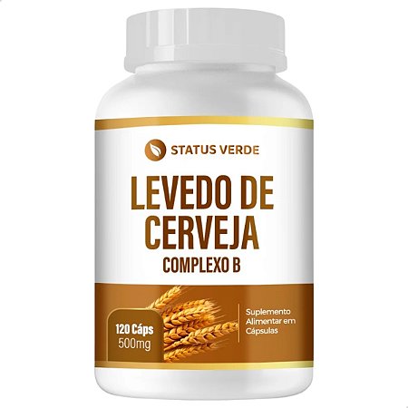 Levedo de Cerveja 120 Cáps - Status Verde