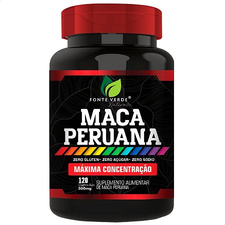 Maca Peruana (Max. Concentração) 120 Cáps - Fonte Verde