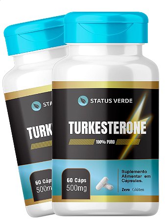 2 Potes Turkesterone 60 Cáps - Status Verde