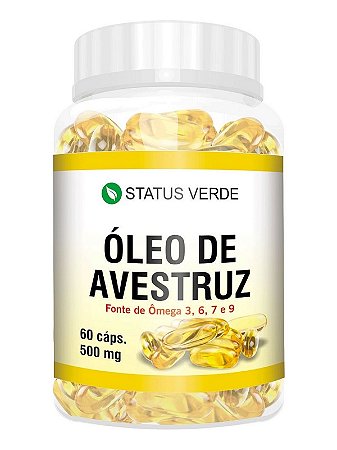 Óleo De Avestruz 60 Caps - Status Verde