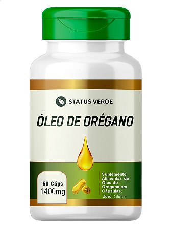 Óleo De Orégano 60 Caps - Status Verde