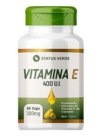 Vitamina E 60 Cáps - Status Verde