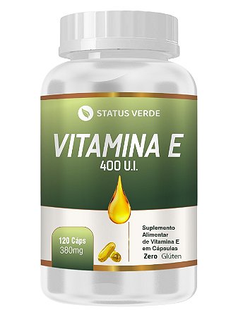 Vitamina E 120 Caps - Status Verde