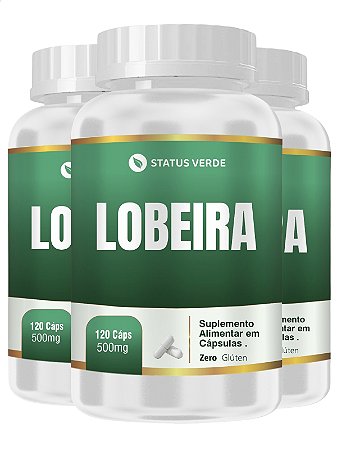 3 Potes Lobeira 120 Caps - Status Verde
