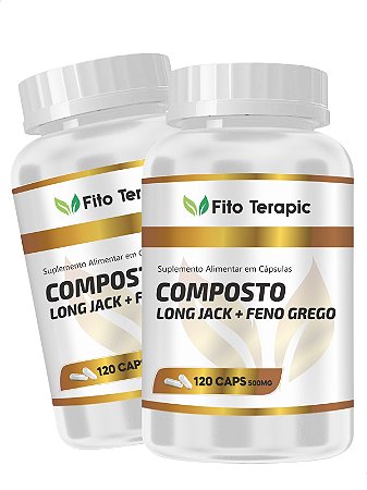 2 Potes Feno Grego 120 Cáps - Fito Terapic