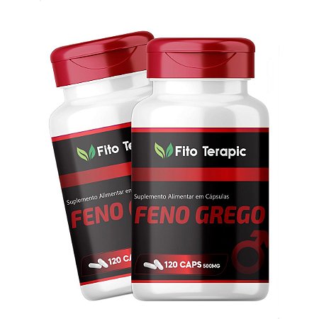 2 Potes Feno Grego 120 Cáps - Fito Terapic