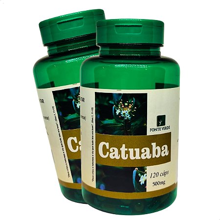 2 Potes Catuaba 120 Caps - Fonte Verde