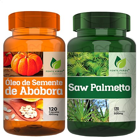 Kit Saw Palmetto + Óleo De Semente De Abóbora