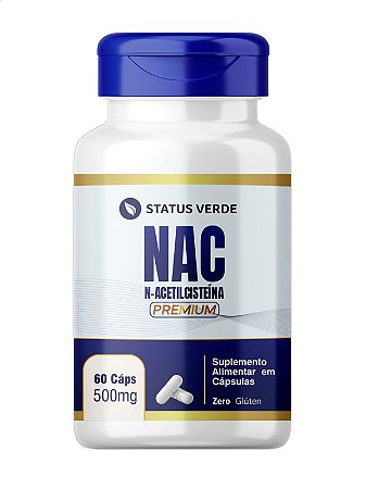 Nac N-acetilcisteína 60 Caps - Status Verde
