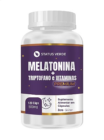 Melatonina + Triptofano e Vitaminas 120 Caps - Status Verde