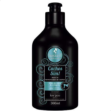 Leave In Memorizador 300ml Haskell Cachos Sim!