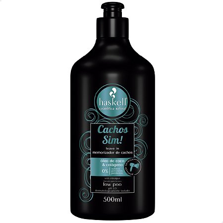 Leave In Memorizador 500ml Haskell Cachos Sim!
