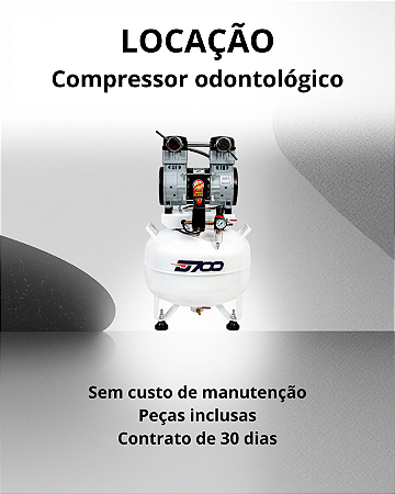 Locação Compressor odontológico para 1 consultório