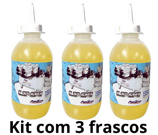 Kit 03 unidades Óleo Lubrificante LS-04 500ml - AirZap