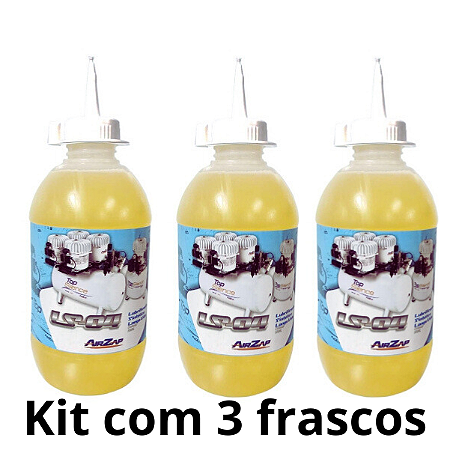 Kit 03 unidades Óleo Lubrificante LS-04 500ml - AirZap