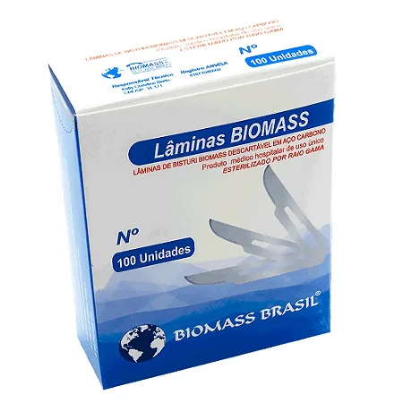 Lâminas bisturi BIOMASS nº 15