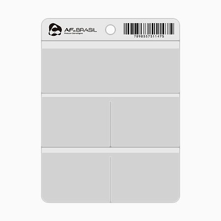 Ficha Porta RX Plástica Transparente - 4 lugares