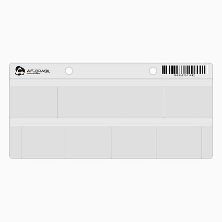 Ficha Porta RX Plástica Transparente - 6 lugares