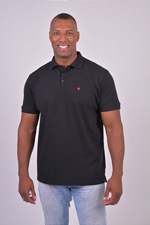 CAMISA POLO ROUND PRETA