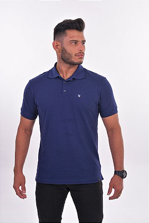 CAMISA POLO ROUND AZUL MARINHO PREMIUM