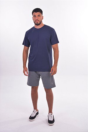 CAMISETA BÁSICA ROUND AZUL MARINHO