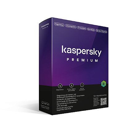 Kaspersky Antivírus Premium 5 Dispositivos 1 Ano