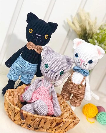 Gatinho em amigurumi