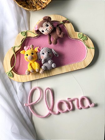 Porta maternidade - Safari Baby amigurumi