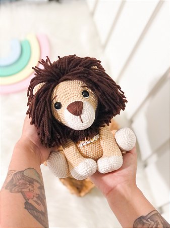 Leão Jubinha em amigurumi