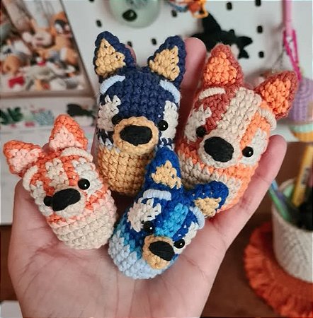 Chaveiro Bluey / Bingo