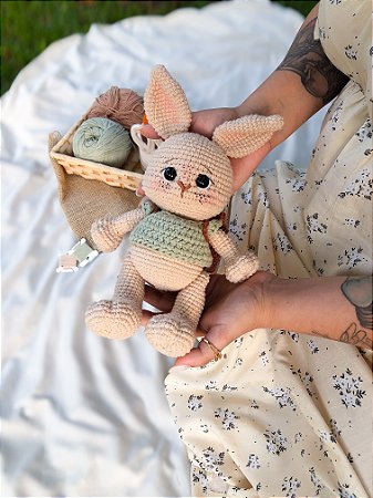 Coelho Amigurumi - Bento, o coelho