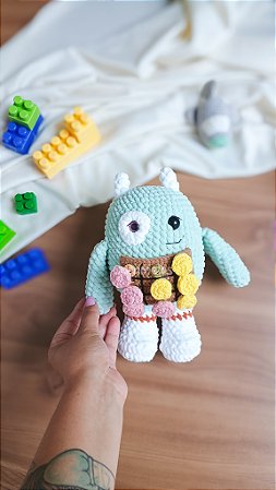 Maicon - O monstrinho interativo Amigurumi