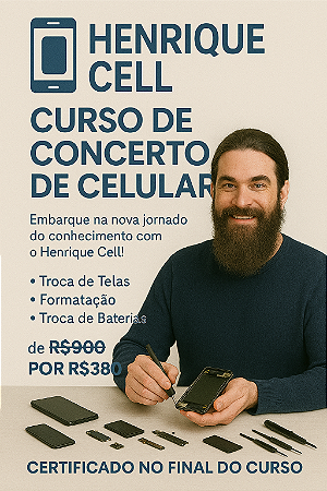 Curso de concerto de celular 📲