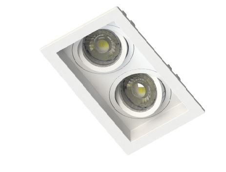 Embutido Duplo Dicroica Branca Termoplástico Save Energy SE-330.2893