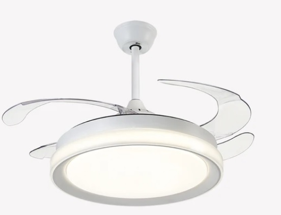 Ventilador Branco Air Plus LED Multitemperatura 60w 46cm OpusLED OPS 88385