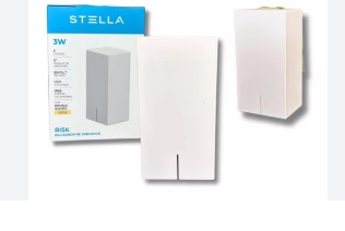 Balizador de Sobrepor RISK 3W 3000K Branco IP65| STELLA STH8740/30