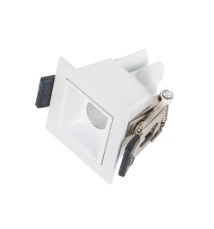 Spot de Embutir LED Vigo Quadrado 1 Foco 2700K 2W Bivolt 4,5x4,5x5cm Alumínio e Policarbonato Branco - PIX Iluminação 36507694