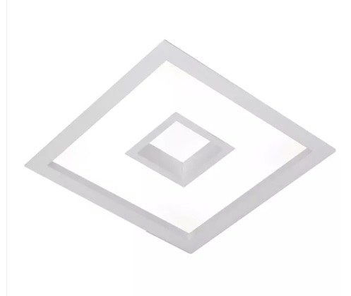 Luminária de Embutir Cherry Quadrado 4 Bulbo 32x32x10cm Alumínio e Acrílico - Usina 4542/38