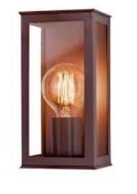 Arandela de Parede Externo 25x13x10,5cm Alumínio e Vidro Transparente - Ideal Iluminação 260 VT