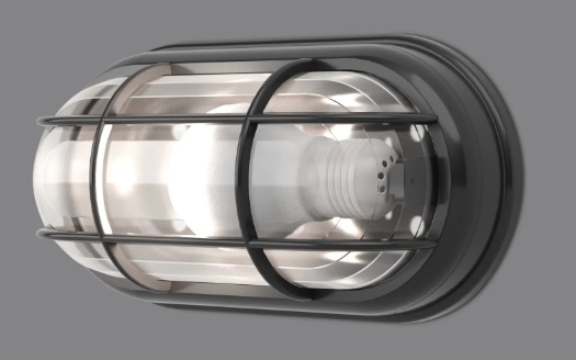 Arandela de Parede Tartaruga Externo 11x19x10cm Policarbonato - Ideal Iluminação 4015