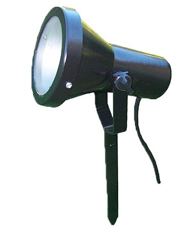 Espeto Externo Fechado Soquete E27 Preto Vidro Temperado - MaxLuz Iluminação