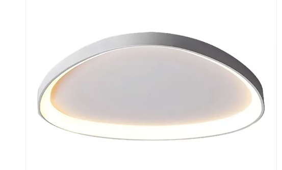 Plafon de Sobrepor LED Seixos 3000K 28W Bivolt 42x42x6cm Alumínio Branco - Opus OPS 84066