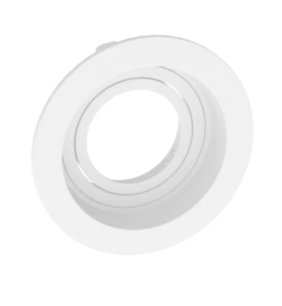 Embutido Recuado Redondo Mini Dicroica Ø7x3,5cm Termoplástico Branco - Moon Iluminação 1060267