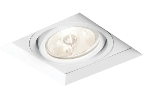 Spot de Embutir Quadrado No Frame II AR70 9,6x9,6x10cm - New Line IN61341 Branco