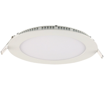 Painel Luminária de Embutir LED Tech Slim Redondo 4100K 18W Bivolt (D) 21,9cm Alumínio e Acrílico Branco - Germany Blumenau Iluminação 80344104