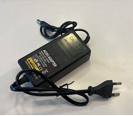Fonte 12v 3a 36w Ip20 Bivolt c/ tomada na ponta